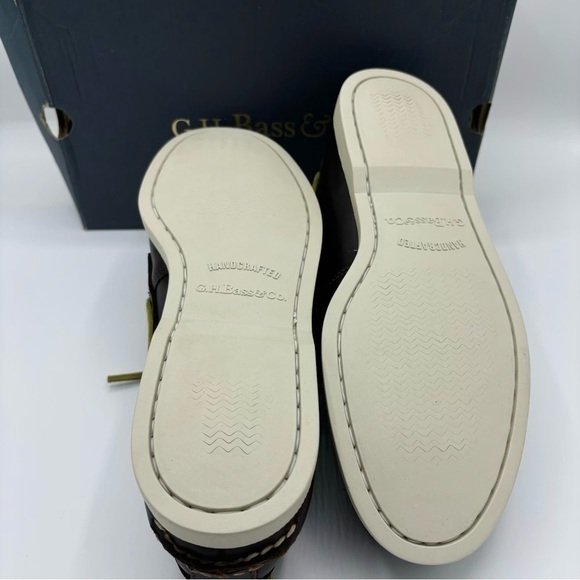 G.H. Bass & Co. MENS LEATHER HAMPTON BOAT SHOE 8W - Picture 6 of 8